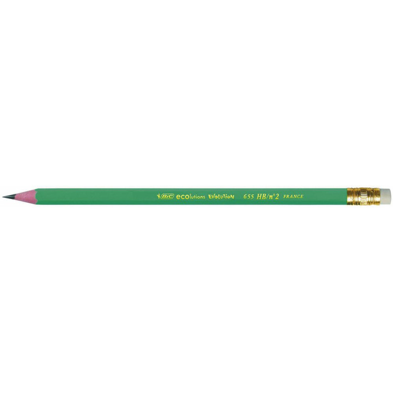 Ołówek BiC Evolution 655 HB z gumką