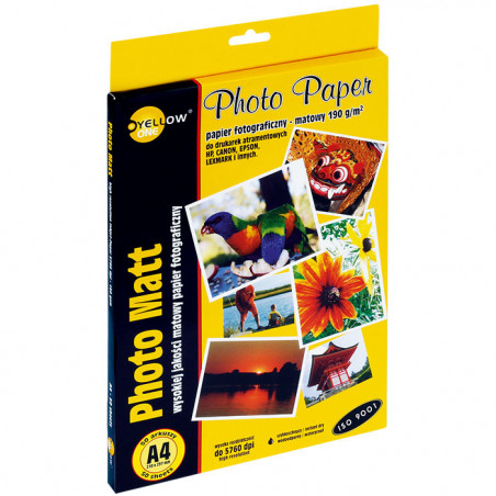 PAPIER FOTO YELLOW ONE A4 190g MAT (50)