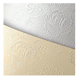 KARTON OZDOBNY A4/220g FLORAL DIAMENTOWA BIEL (20)