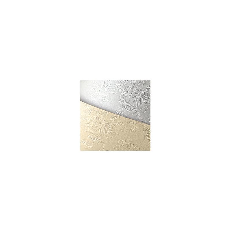 KARTON OZDOBNY A4/220g FLORAL DIAMENTOWA BIEL (20)