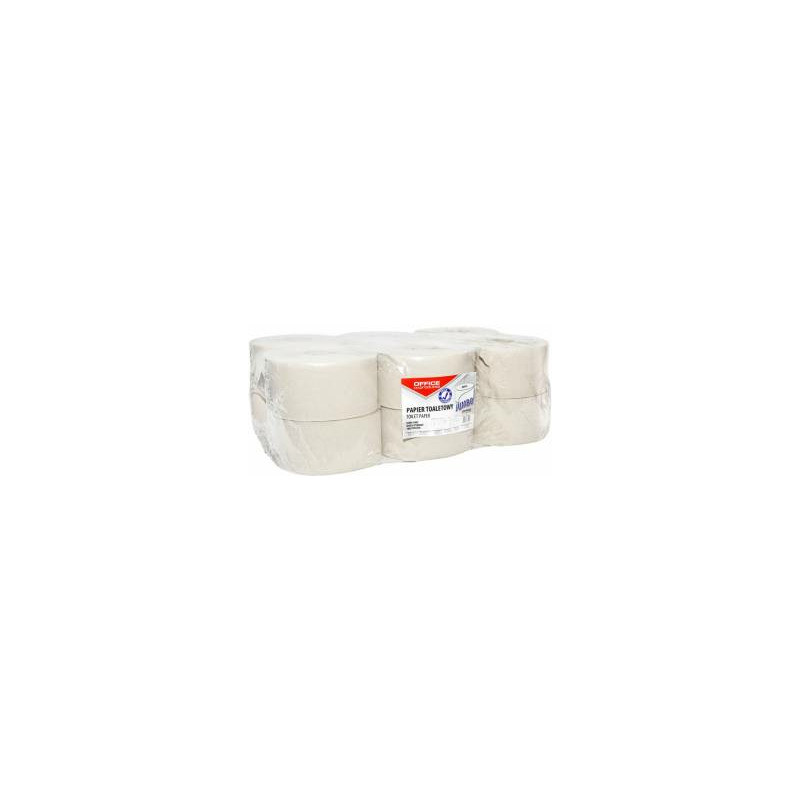 Papier toaletowy Office Products Jumbo 120m 1w makulatura szary (12)