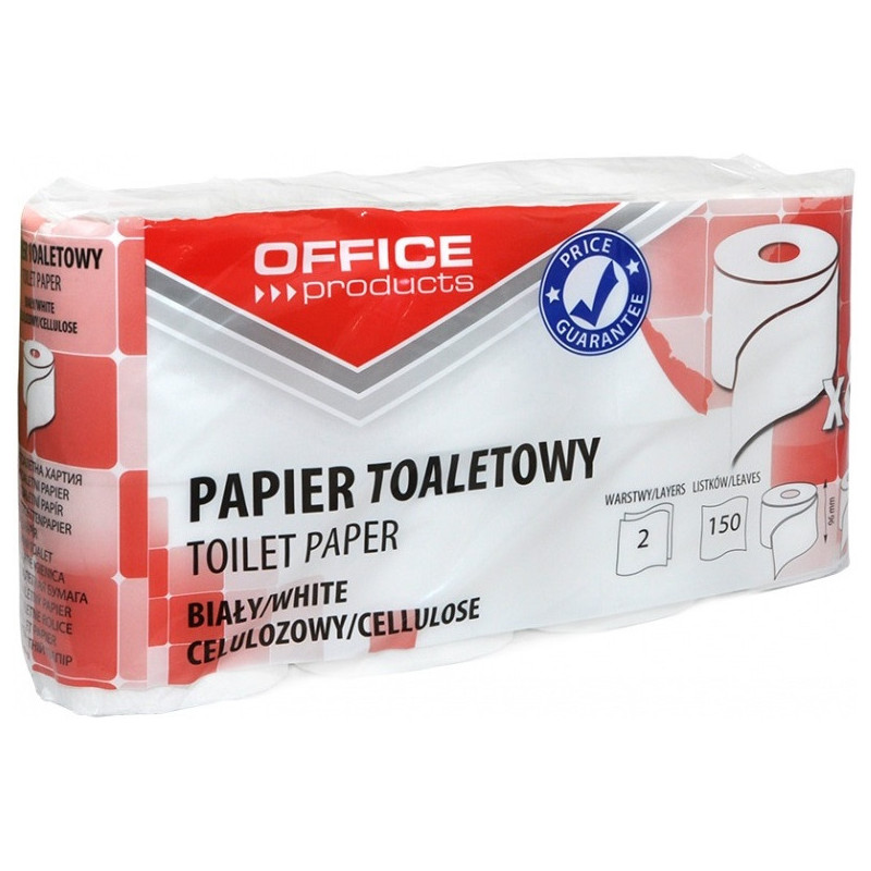 Papier toaletowy Office Products 15m 2w celuloza biały (8)