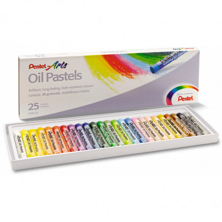 PASTELE OLEJNE PENTEL 25 KOLORÓW