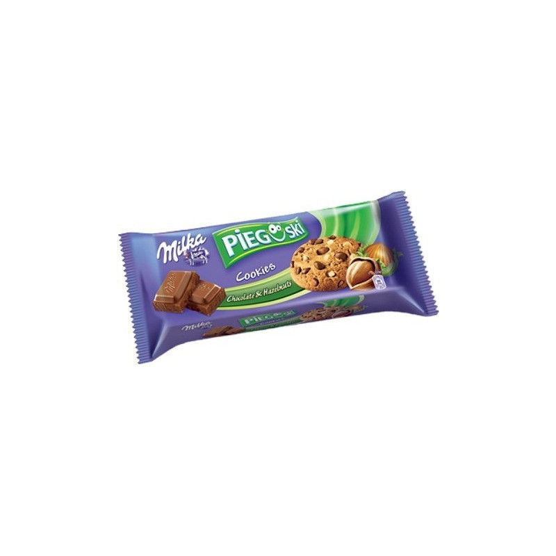 PIEGUSKI MILKA z CZEKOLADĄ i ORZECHAMI 135g