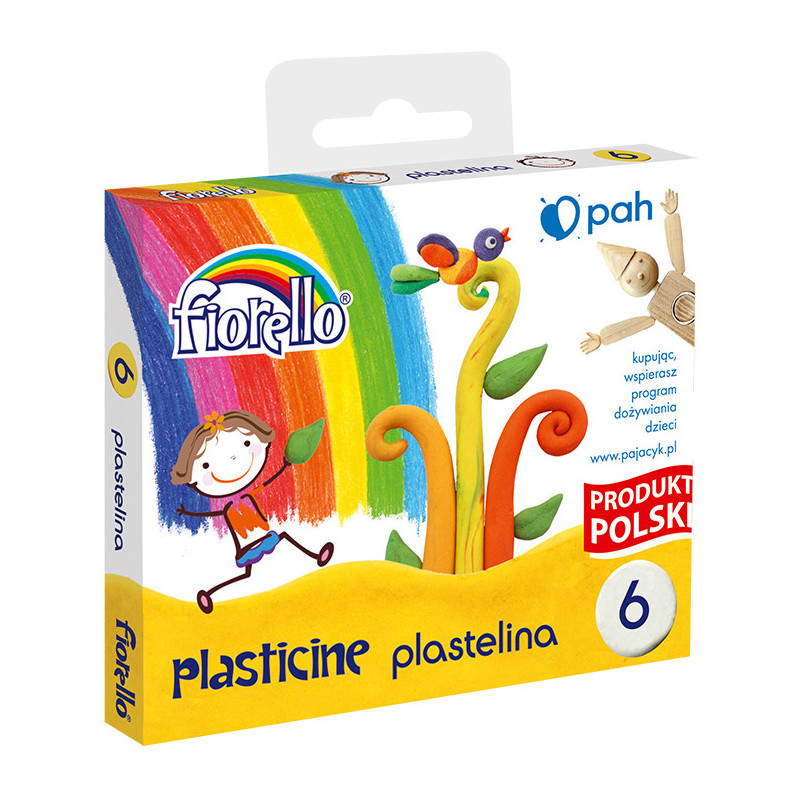 PLASTELINA FIORELLO 16g x6 KOLORÓW