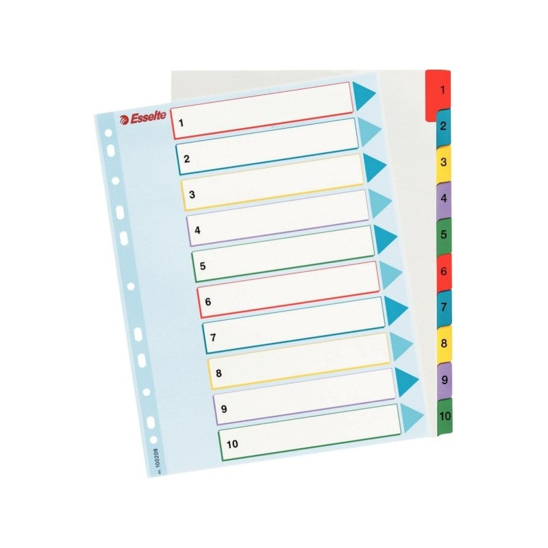 PRZEKŁADKI MYLAR ESSELTE A4 1-10