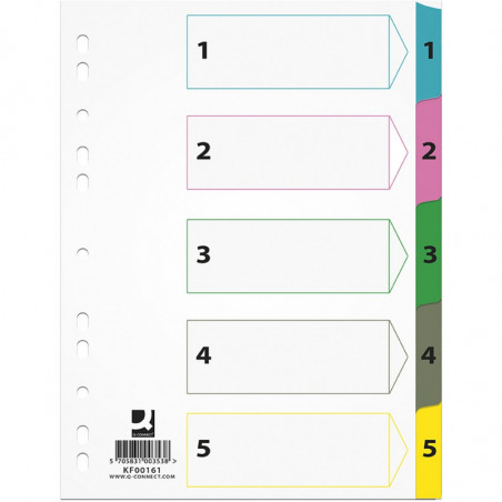 Przekładki mylar Q-Connect A4 1-5