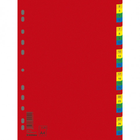Przekładki PP Donau A4 1-31