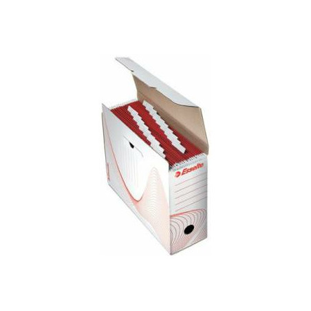PUDŁO NA TECZKI ZAWIESZANE ESSELTE 117x285x337mm BIAŁE