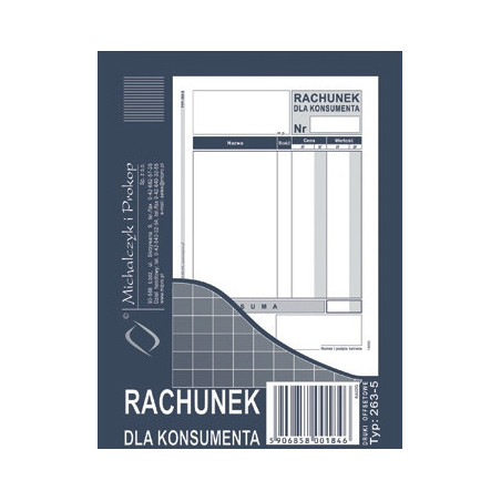 RACHUNEK DLA KONSUMENTA A6 (OFFSET)