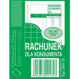 RACHUNEK DLA KONSUMENTA A7 (WIELOKOPIA)