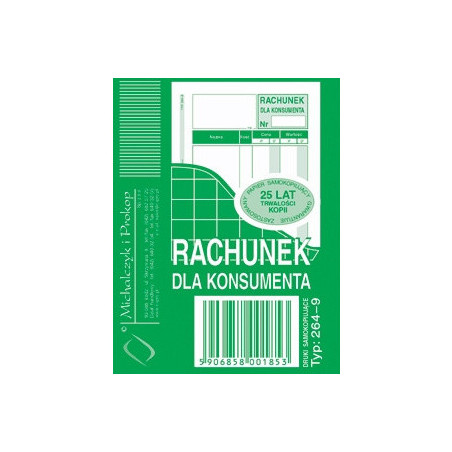 RACHUNEK DLA KONSUMENTA A7 (WIELOKOPIA)