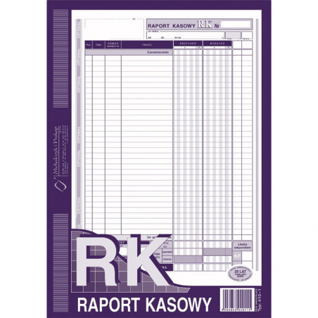RAPORT KASOWY A4 (O+1K)