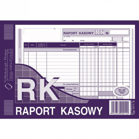 RAPORT KASOWY A5 (O+1K)