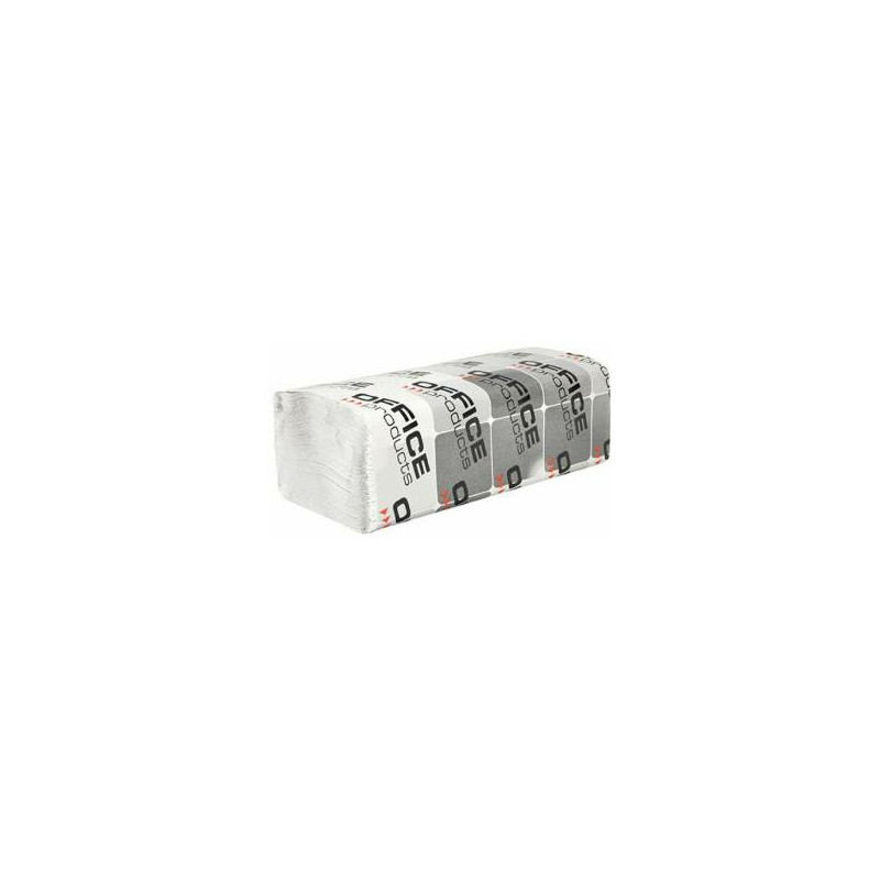 Ręczniki składane Office Products ZZ 1w makulatura białe (20x200)