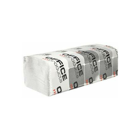 Ręczniki składane Office Products ZZ 1w makulatura białe (20x200)