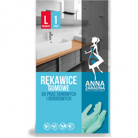RĘKAWICE GOSPODARCZE GUMOWE "L"