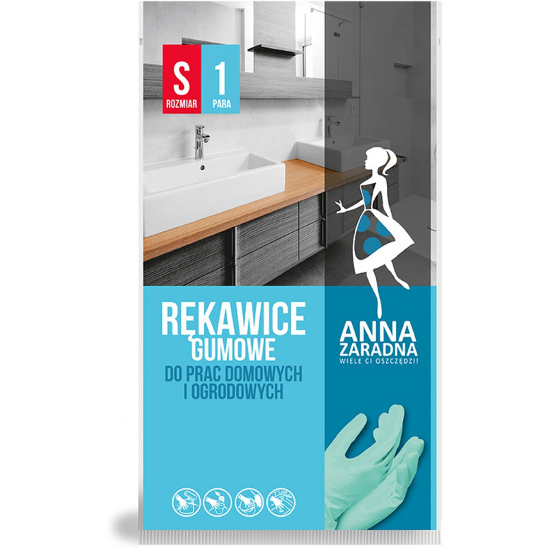 RĘKAWICE GOSPODARCZE GUMOWE "S"