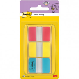 ZAKŁADKI POST-IT 25*38mm 3 KOLORY (3*22)