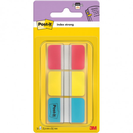 ZAKŁADKI POST-IT 25*38mm 3 KOLORY (3*22)