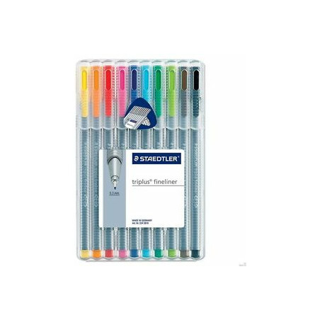CIENKOPISY STAEDTLER TRIPLUS FINELINER 10 KOLORÓW