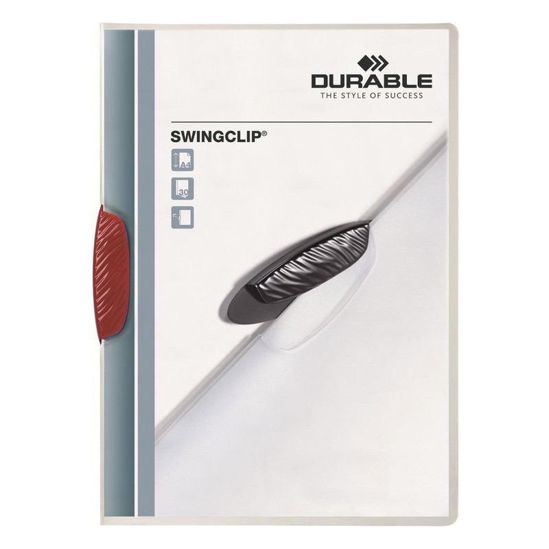 SKOROSZYT Z KLIPSEM DURABLE SWINGCLIP CZERWONY
