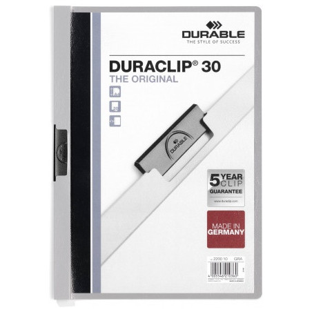 SKOROSZYT Z KLIPSEM DURABLE DURACLIP 30 SZARY