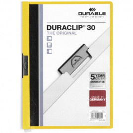 SKOROSZYT Z KLIPSEM DURABLE DURACLIP 30 ŻÓŁTY