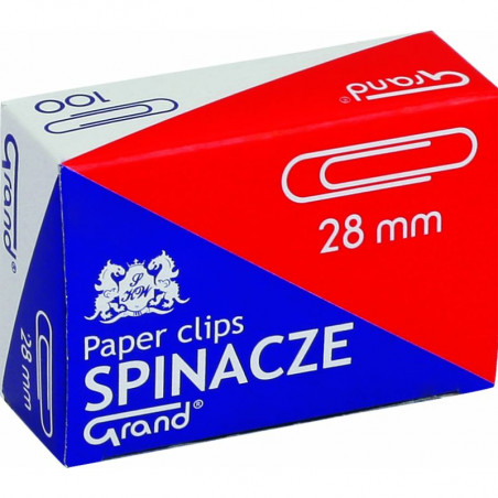 SPINACZE BIUROWE OKRĄGŁE 28mm (100)