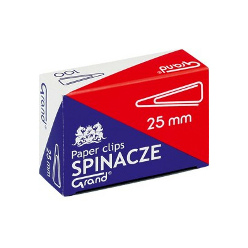 SPINACZE BIUROWE TRÓJKĄTNE 25mm (100)