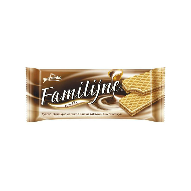 WAFLE JUTRZENKA FAMILIJNE 180g KAKAOWO-ŚMIETANKOWE