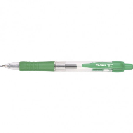 Długopis żelowy Donau Gelclick 0.5mm zielony