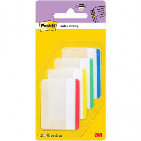 ZAKŁADKI POST-IT 38x50.8mm PROSTE 4 KOLORY (4x6)
