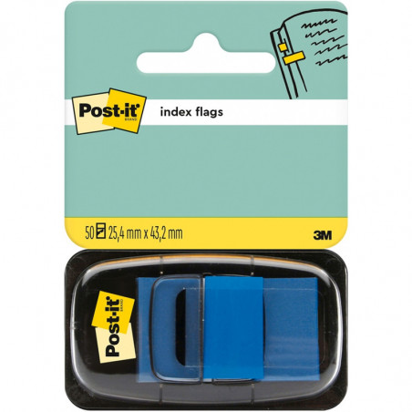 ZAKŁADKI POST-IT 25*43mm NIEBIESKIE (50)
