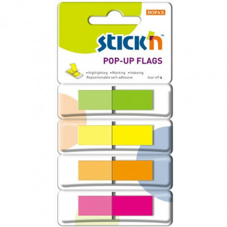 ZAKŁADKI STICK'N 12*45mm 4 KOLORY (4*40)