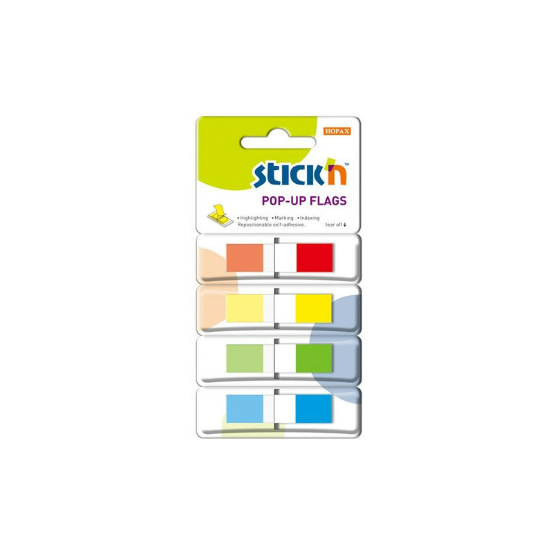 ZAKŁADKI STICK'N 12*45mm 4 KOLORY (4*40)