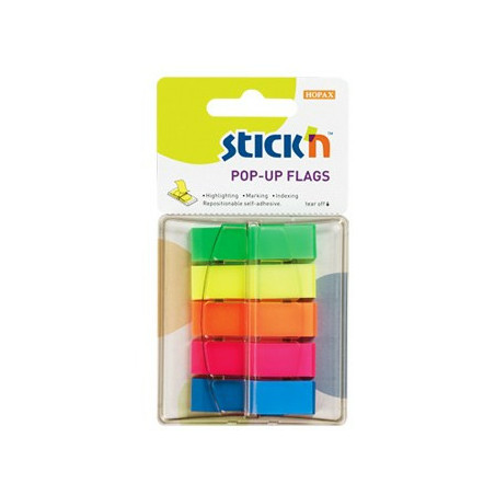 ZAKŁADKI STICK'N 12*45mm 5 KOLORÓW (5*40)