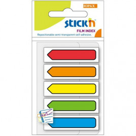 ZAKŁADKI STICK'N 12x45mm STRZAŁKI 5 KOLORÓW (5x20)