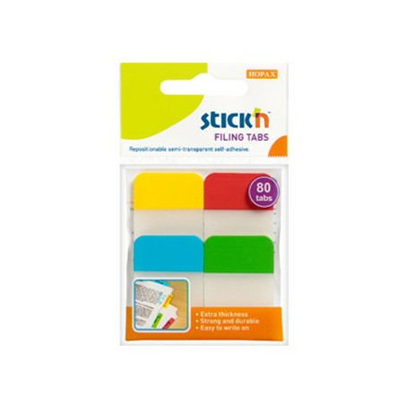 ZAKŁADKI STICK'N 25*38mm 4 KOLORY (4*20)
