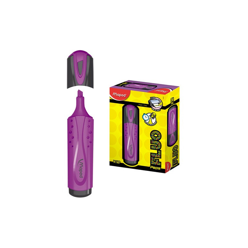 ZAKREŚLACZ MAPED FLUO PEPS FIOLETOWY