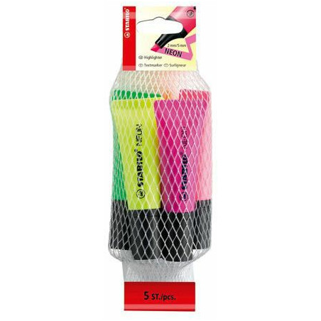ZAKREŚLACZE STABILO NEON 5 KOLORÓW