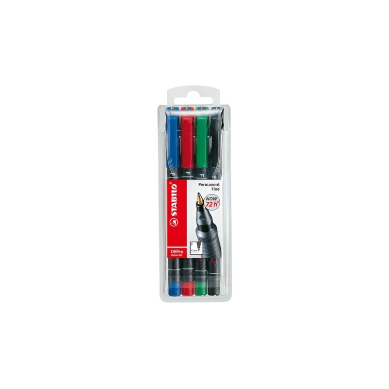 FOLIOPIS STABILO OHPEN UNIVERSAL 0,7mm 4 KOLORY