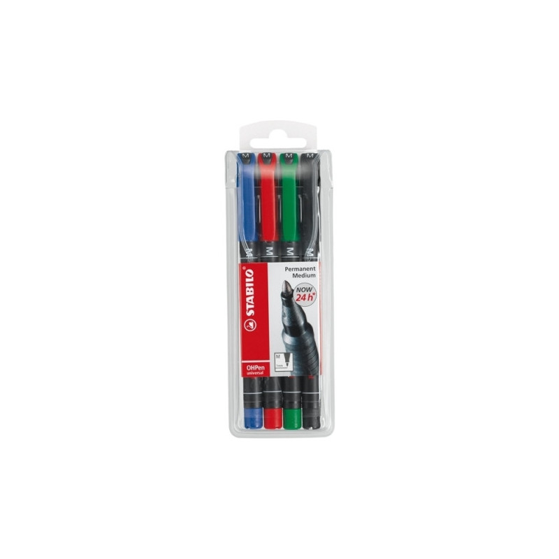 FOLIOPIS STABILO OHPEN UNIVERSAL 1,0mm 4 KOLORY