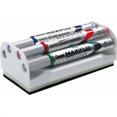 Markery do tablic Pentel Maxiflo MWL5S (+ czyścik) 4 kolory