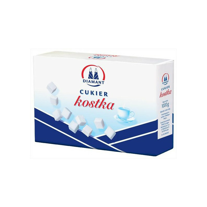 Cukier biały Diamant 1kg w kostkach