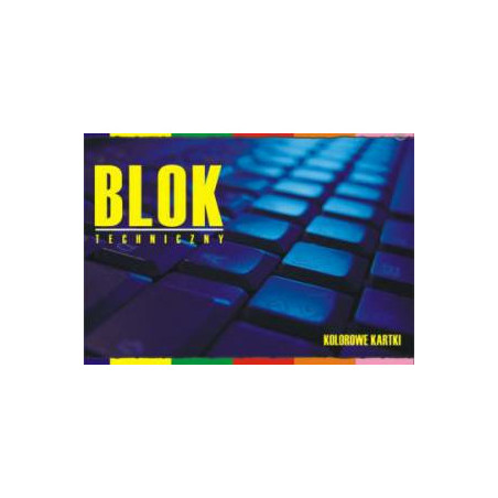 Blok techniczny Interdruk A4/10k kolorowy