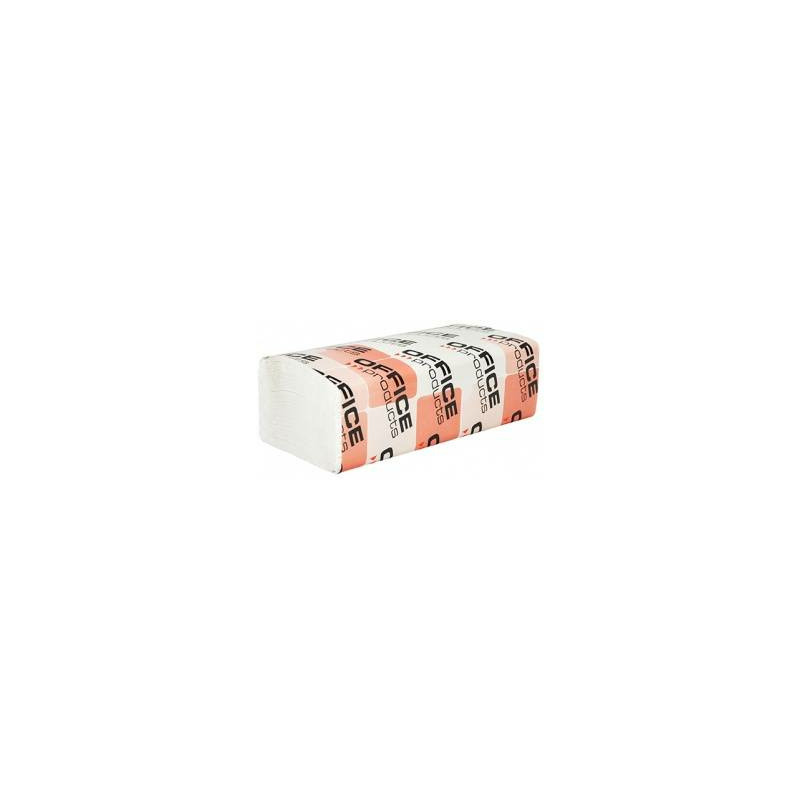 Ręczniki składane Office Products ZZ 2w celuloza białe (20x150)