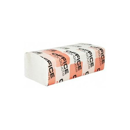 Ręczniki składane Office Products ZZ 2w celuloza białe (20x150)