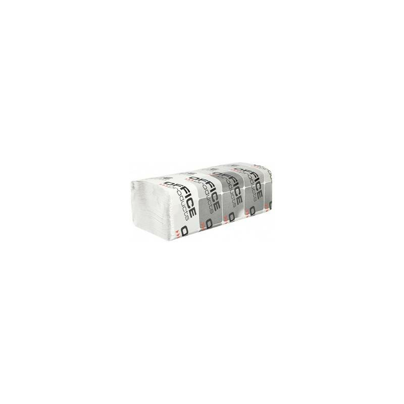 Ręczniki składane Office Products ZZ 1w makulatura białe (20x200)