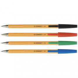 Długopisy Q-Connect 0.4mm czarne (20)